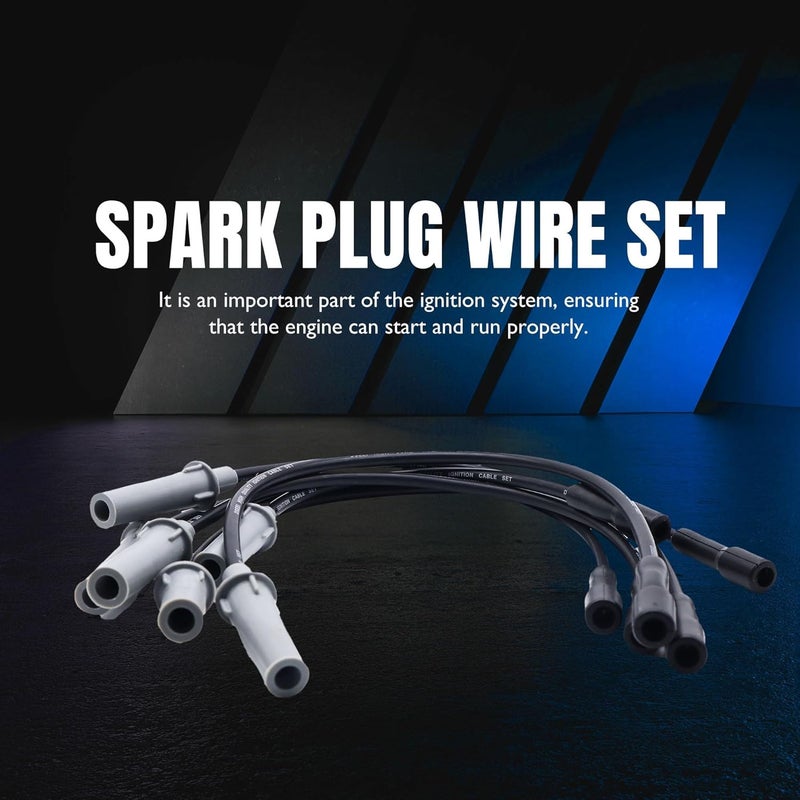 OXCANO 27703 Ignition Spark Plug Wires Set Compatible with Chrysler Grand Voyager, Pacifica, Town & Country, Dodge Caravan, Grand Caravan, Volkswagen 2009-2010 Routan V6 3.8L Replace 26054118 26054173 - Image 3